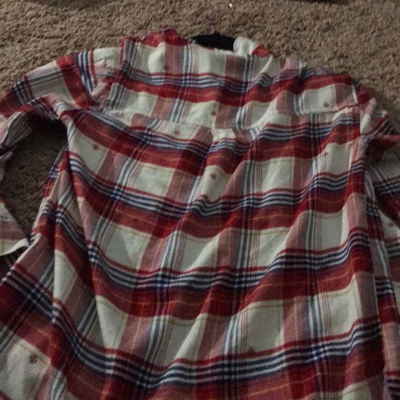 Old navy red plaid shirt - Picture 3 of 4